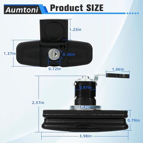 113436-100xq طقم مقبض ملتوي لغطاء الشاحنة 100XQ 92579 ومزالج 83515-83514 متوافق مع Leer 100XL، Leer 100XQ وLeer 700 in Kuwait