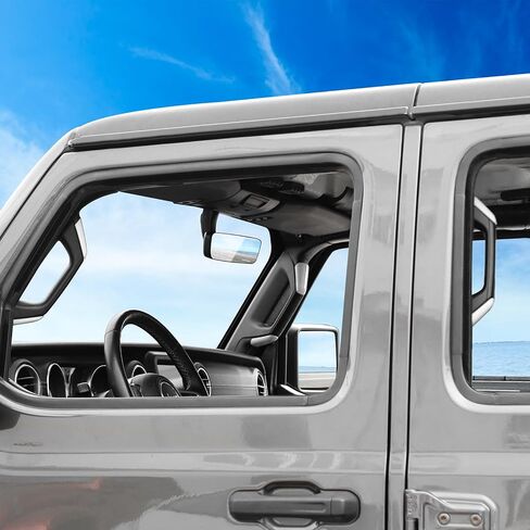 RT-TCZ لسيارة Wrangler JL A B غطاء مقابض عمود أبيض لسيارة Jeep Wrangler JL JLU Gladiator JT 4 Door 2018-2023 ملحقات داخلية بيضاء in Saudi Arabia