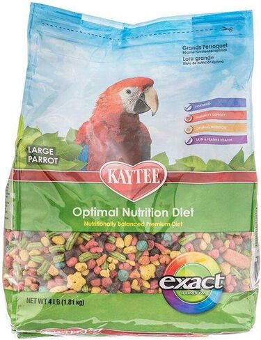 Kaytee Exact Rainbow Large Pet Parrot Food, 20 Pound in Saudi Arabia
