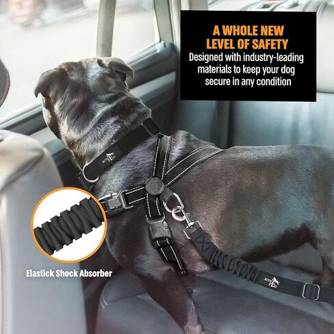 Active Pets Dog Seatbelt, Adjustable Safety Dog Seat Car Harness, Dog Seat Belt for Pets - Durable Dog Seatbelts for Cars - Dog Car Seat Belt for Dogs, dog seat belts for large dogs, Medium, & Small in Saudi Arabia