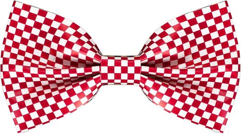 Checkered Bow Tie Leather Men Plaid Bowtie Gingham Pre Tied Bowtie for Male Tuxedo Wedding Father Day Grad Prom in Saudi Arabia