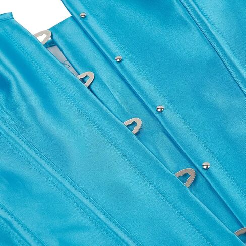 Women's Satin Corsets Top Lace Up Boned Overbust Corset bustier Lingerie Body Shaper Bustier in Saudi Arabia