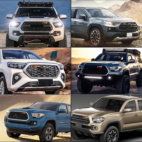 قطعة واحدة من شعار شارة الشبكة ثلاثية الألوان، ملحق أنيق مصمم للتوافق مع معظم المركبات (الأصفر والبرتقالي والأحمر) in Kuwait