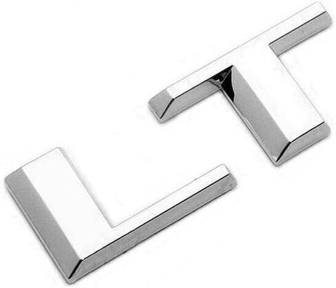 1x OEM LT Letter Nameplate Emblem Badge Compatible with Silverado Sierra Tahoe Suburban Glossy (2007-2018 Black) in Saudi Arabia
