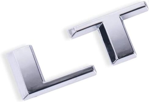 1x OEM LT Letter Nameplate Emblem Badge Compatible with Silverado Sierra Tahoe Suburban Glossy (2007-2018 Black) in Saudi Arabia