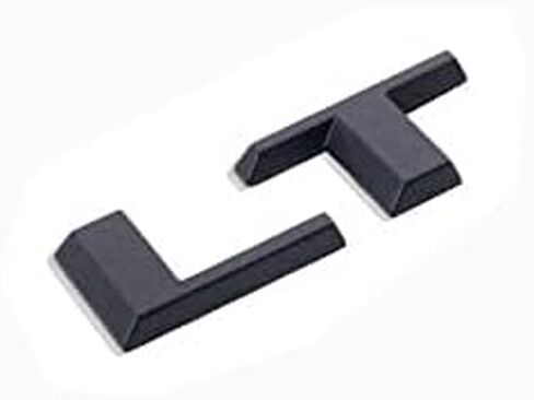 1x OEM LT Letter Nameplate Emblem Badge Compatible with Silverado Sierra Tahoe Suburban Glossy (2007-2018 Black) in Saudi Arabia