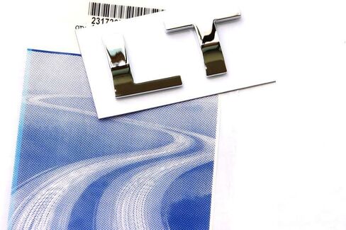 1x OEM LT Letter Nameplate Emblem Badge Compatible with Silverado Sierra Tahoe Suburban Glossy (2007-2018 Black) in Saudi Arabia