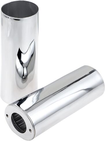 +2" Extend Smooth Black Motorcycle Fork Cans Boots Covers for Harley Softail Touring Electra Glide Street Glide Road Glide Road King FLT/FLHT 1999-2013, FLST 2000-2017 in Kuwait