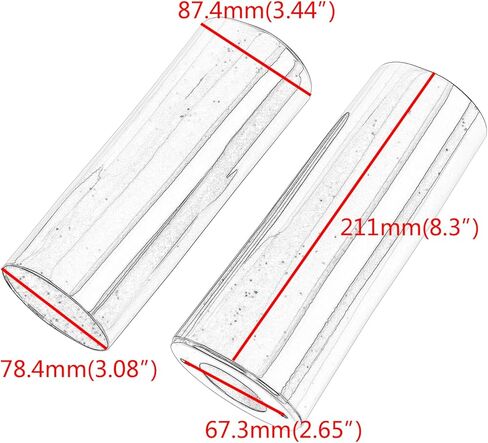 +2" Extend Smooth Black Motorcycle Fork Cans Boots Covers for Harley Softail Touring Electra Glide Street Glide Road Glide Road King FLT/FLHT 1999-2013, FLST 2000-2017 in Kuwait