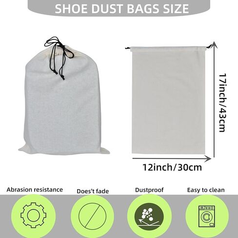 GONGKANGYUAN 4 عبوات من حقائب الأحذية للسفر، حقيبة أحذية واحدة مع رباط للرجال والنساء، أحذية تخزين حماية السفر in Kuwait