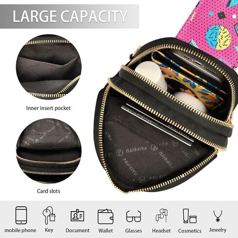 Crossbody Sling Bag for Women Leather Shoulder Chest Bag Small Fanny Pack for Hiking Travel in Saudi Arabia