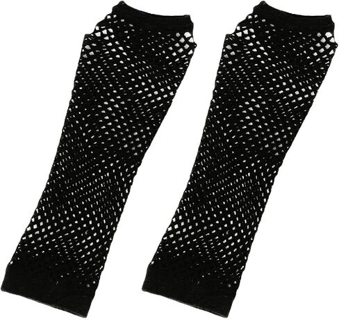 Halloween Sketeton Bones Gloves,80s Fishnet Gloves for Women Girls Costume Accessories in Theme Party in Saudi Arabia