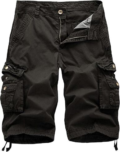Mens Camo Cargo Shorts Relaxed Fit Multi-Pockets Outdoor Casual Camouflage Cargo Shorts for Men Cotton in Saudi Arabia