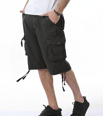 Mens Camo Cargo Shorts Relaxed Fit Multi-Pockets Outdoor Casual Camouflage Cargo Shorts for Men Cotton in Saudi Arabia