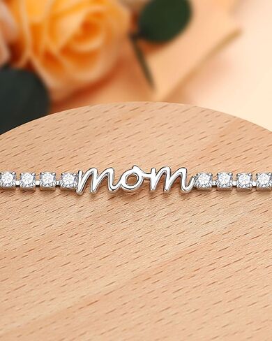 UNGENT THEM Happy Birthday Gifts-Mom Daughter Bestie Cubic Zirconia Tennis Bracelet Christmas Valentins's Day Gifts for Women Her Friends in Saudi Arabia