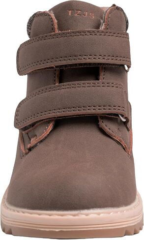 Kids' Hiking Work Boots for Boys Girls, Waterproof Outdoor Ankle Boots with Hook and Loop in Saudi Arabia