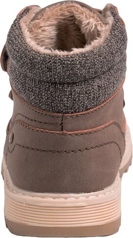 Kids' Hiking Work Boots for Boys Girls, Waterproof Outdoor Ankle Boots with Hook and Loop in Saudi Arabia