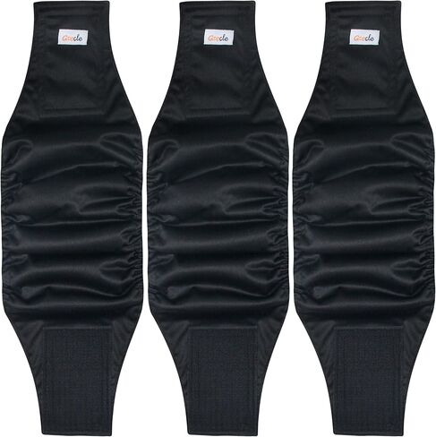 Premium Male Dog Wraps - High Absorbency Male Dog Diapers (Pack of 3) - Washable Belly Band for Male Dogs Incontinence and Puppy Training (Bear, XS) in Kuwait