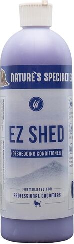 Nature's Specialties EZ Shed Ultra Concentrated Dog Conditioner for Pets, Makes up to 3 Gallons, Natural Choice for Professional Groomers, Deshedding Solution, Made in USA, 16 oz in Saudi Arabia