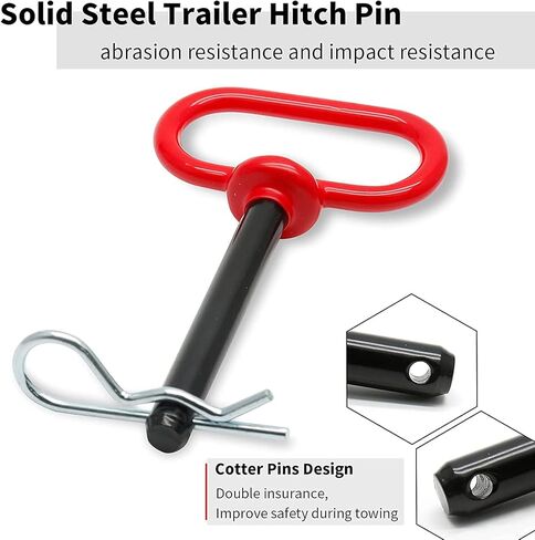 1 حزمة دبوس وصلة قطر الرأس ومشبك وصلة ربط كليفيس مع مقبض مطلي بالمطاط (3/4 بوصة × 6-1/2 بوصة) in Kuwait