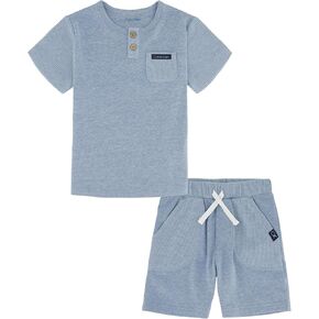 Calvin Klein girls 2 Piece Knit Shorts Set