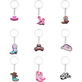 10 PCS Golf Keychain Silicone Sport Golfball Key Chain Cute Golfer Wallet Backpack Pendant Key Ring Charms