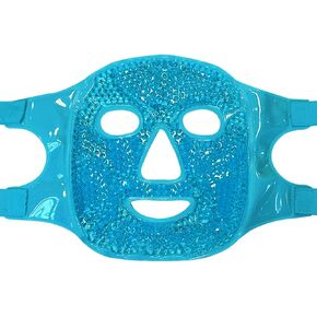 Face Ice Pack, Reusable Hot & Cold Ice Face Mask, Gel Ice Mask for Puffy Eyes and Swelling, Facial Spa Cooling Mask for Women and Men (Blue)