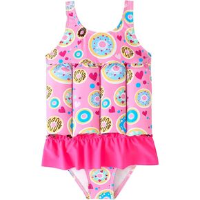 IDOPIP Kids Boys Girls Floatation Swimsuit with Adjustable Buoyancy Baby Float Suit Swim Vest One Piece Swimwear Bathing Suit