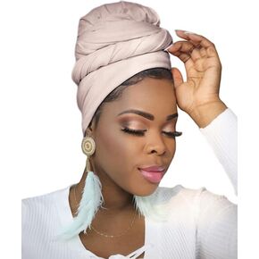 Turban Head Wraps for Black Women Hair Wraps Stretch Soft Jersey Hijab Scarf Headwraps Headband
