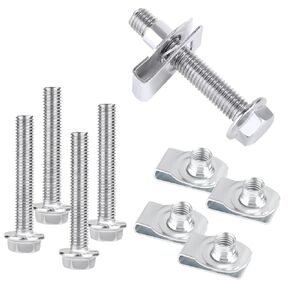 4 Sets Fuel Tank Strap Bolts, 304 Stainless Steel Fuel Tank Strap Hardware Replacement Kit Compatible with Silverado 1999-2021 Select Models