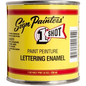1 Shot Lettering Sublime Green Pinstriping Lettering Enamel Paint, Half Pint