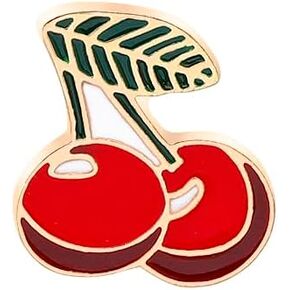 Cherry Brooch Pins Cartoon Enamel Pin Cute Metal Badges Learning for Girl Clothing Backpacks Bags Jewelry