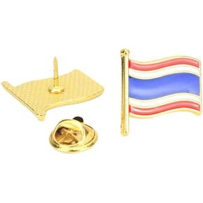 Thailand National Flag National Emblem Enamel Pin Thais Brooch For Backpack and Coat