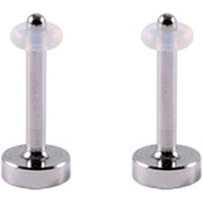 1 Pair Solid Ear Plugs G23 Titanium Smooth Fit/Double Flared 16G-00G 12mm-16mm Gauges Plugs Stretching Set Stretcher Expander Women Men Body Piercing Jewelry