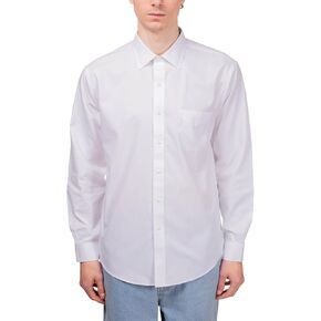 Brooks Brothers Mens Regular Fit All Cotton Non Iron Ainsley Collar Dress Shirt w/Pocket, (US, Neck Sleeve, 15.5, 32, 33, 200097 White)