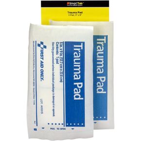 First Aid Only FAE-6024 SmartCompliance Refill 5 x 9 Trauma Pad, 2 Count