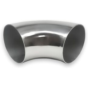 OD 3 inch 90 degree exhaust elbow Pipe (Mandrel Bend Elbow) SS304 Stainless Steel Bend Suitable for Car Modified Exhaust Elbow Pipe, Stair Handrail, etc (1 pcs)