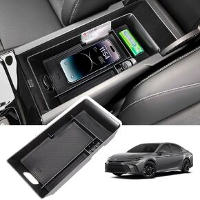Center Console Organizer Compatible with Toyota Camry 2025 9th Gen (LE/SE/XLE/XSE) Armrest Storage Box Middle Console Tray Interior Accessories