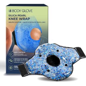 Body Glove Ice Packs for Injuries Reusable Knee Ice Pack Wrap, 2 in 1 Hot and Cold Pain Relief Microwavable Gel Beads Knee Wrap