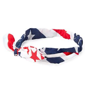 Juvale 12 Pack American Flag USA Bandana Headbands for Women - Red, White, Blue, Patriotic Hair Accessories, Ideal for 4th of July & National Holidays