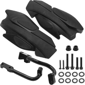 2876846 2PCS Black Handguards with Mount Brackets Kit Replacement for Polaris Sportsman Scrambler 400 450 570 850 XP 1000 2879380
