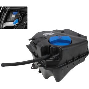 603-980 Engine Coolant Reservoir Tank with Sensor & Cap Compatible with 2007-2015 Audi Q7 3.0L 3.6L 4.2L | 2004-2010 Volkswagen Touareg 3.0L 3.2L 3.6L 4.2L 4.9L 5.0L Replaces# 7L0121407C