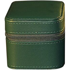Premium Pu Leather Handmade Single 1 Watch Storage Box For Men For Women Travel Display 1 Watch Case Jewelry Gift Box Handcrafted Watch Organizer Square shape (Black)