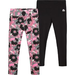 RBX Girls' Active Leggings - 2 Pack Performance Stretch Cotton Yoga Pants (Size: 4-16)
