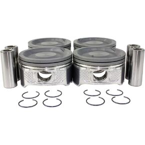DNJ P187 Piston Set Standard Size For 08-09 Dodge Caliber 2.4L L4 DOHC Turbocharged
