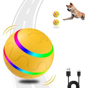 لعبة كرة الكلب التفاعلية من HANIPUPPY، ألعاب مضغ ذكية للحيوانات الأليفة، قاذف كهربائي، كرات دوارة أوتوماتيكية متينة للكلاب والقطط، كرة نطاطة مشغولة للحيوانات الأليفة الصغيرة والكبيرة (تلقائية)