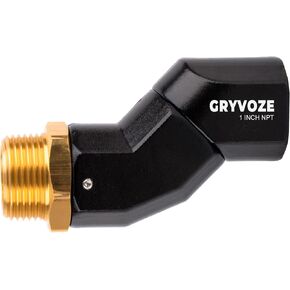 2PCS 3/4 Inch NPT Fuel Hose Nozzle Swivel - Multi Plane 360° Rotating Connector for Fuel, Water, Diesel, Gasoline, Kerosene Transfer Pumps, Tanks, and Nozzles