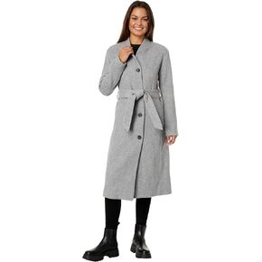 Avec Les Filles Wool Blend Overlap Collar Coat