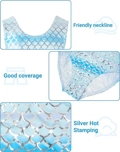 JiAmy 2 Pack Gymnastics Leotards for Girls Sparkly Tumbling Unitards with Shorts Kids Sleeveless Biketards for 3-10 Years in Saudi Arabia