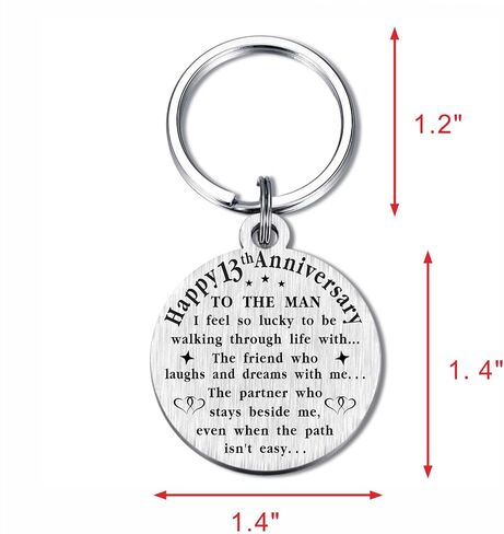 هدايا سلسلة مفاتيح TANWIH للذكرى السنوية الثالثة عشرة للزفاف، زينة للذكرى السنوية الثالثة عشر in Kuwait